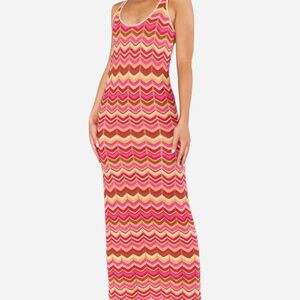 Show Me Your Mumu Tala Tank Maxi Dress in Horizon Stripe Knit